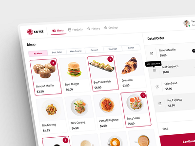 POS Cashier App💸 app cafe cashier design kiosk mobile app pos pos system restaurant ui uiux ux website