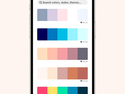 Daily UI #069 - Trending 100daychallenge app color palettes color pallete colors daily ui 069 dailyui design hot mobile popular now top 10 trending trending now ui