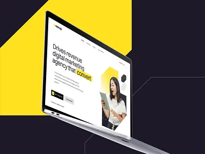 Digital Marketing Landing Page agency business company consultant digital campaign digital marketing homepage landing page marketing service ui uiux web design website