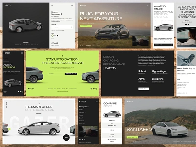 Electric Car Website automobile car car shop cars ecofriendly electric electric car electric vehicles homepage landing page rovers tesla transport transportation ui uiux vehicle web design website