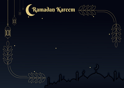 Elegant Decorative Ramadan Kareem Background template background decorative elemen graphic design minimalist modern ramadan ramadan kareem ramadan template