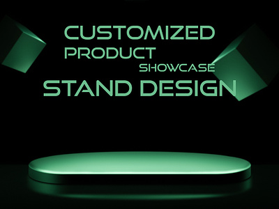 CUSTOMIZED PRODUCT SHOWCASE DESIGN. 3d branding customized graphic design product product showcase stand