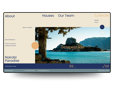 La Roche - Housing Rental Website branding design graphic design landing page shopify travel ui web design
