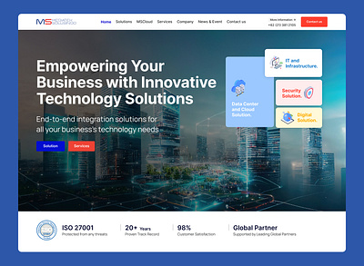 Redesigned the Mediatek Solusindo Website company website corporate website mediatek redesign webdesign