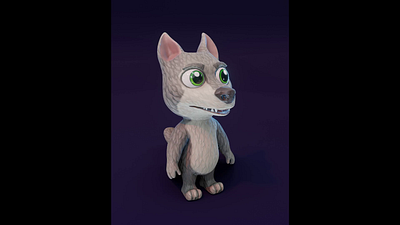 Cartoon Wolf Animated Low-poly 3D Model 3d 3d model animated wolf 3d model animation cartoon animal 3d model cartoon wolf cartoon wolf 3d model graphic design low poly motion graphics pbr rigged wolf 3d model stylized animal 3d model stylized wolf stylized wolf 3d model wolf wolf 3d model