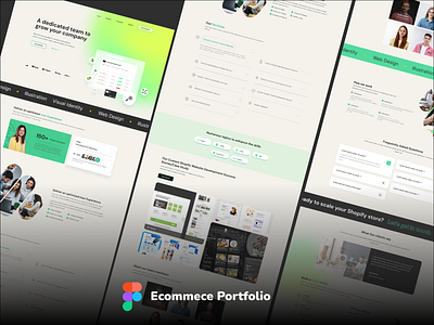 ecommece portfolio design landing page ui uiux user experience designer user interface ux