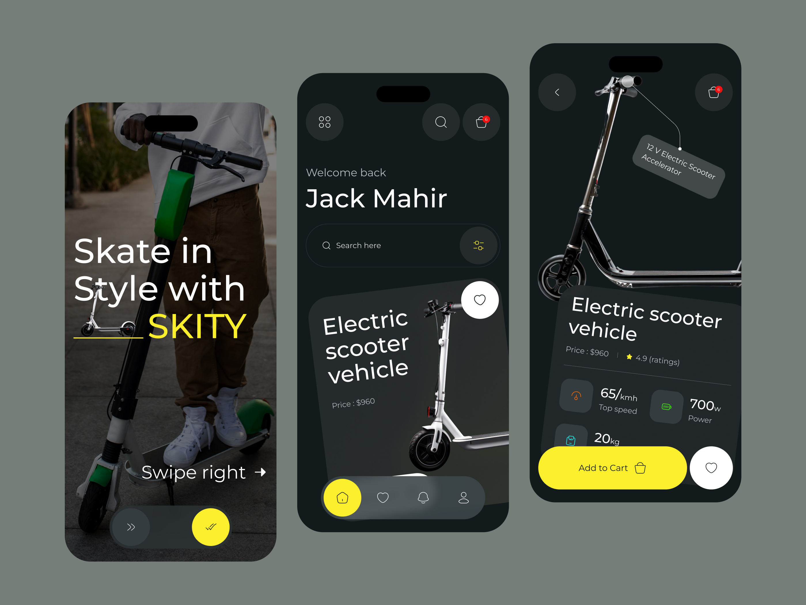 Example of Mobile App UI/UX Design