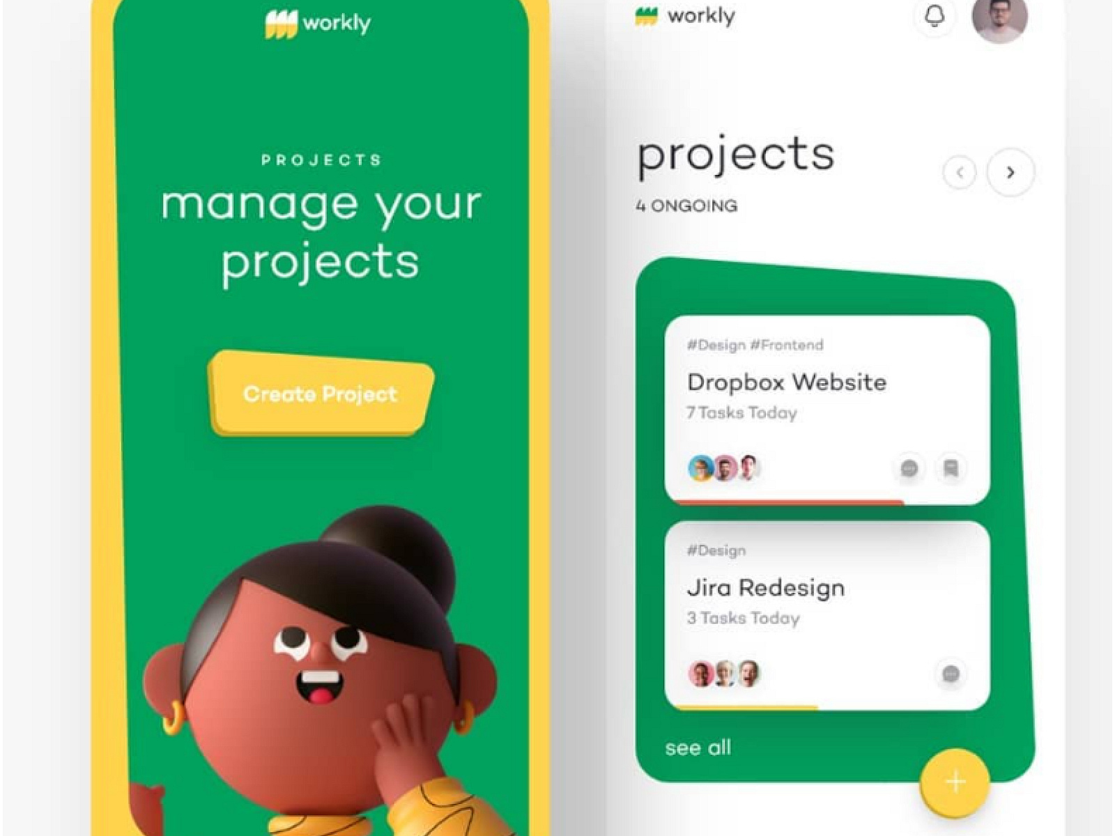 Workly App Redesign by UI/UX Srushti on Dribbble