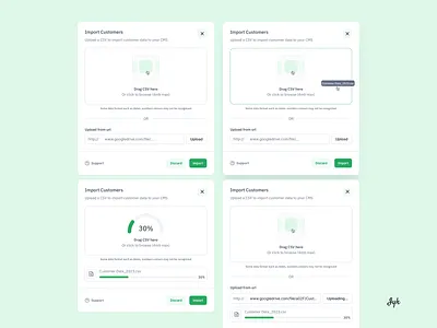 File Upload Modal csv design file import file upload import modal ui ux