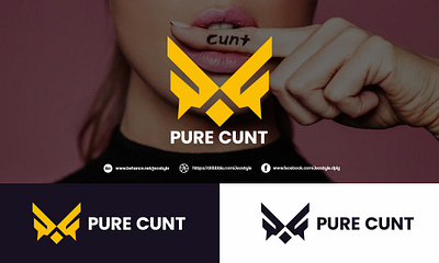 Pure Cunt graphic design logo