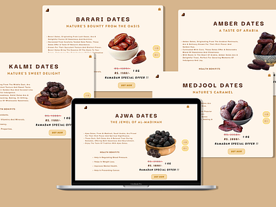 Dates (date plam) Ramazan special branding dates design landing page ramdhan ui uidesign user interface web webdesign