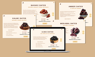 Dates (date plam) Ramazan special branding dates design landing page ramdhan ui uidesign user interface web webdesign
