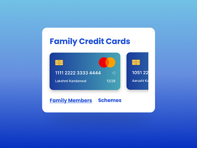 Credit Card Carousel Design carousel figma product design ui uiux ux