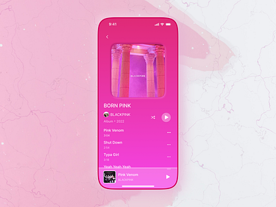 Day 09: Music App Concept 30dayschallenge design ui uidesign uiux