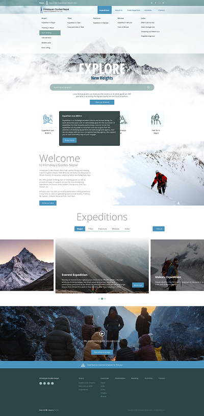 Dropdown menu design branding dropdown explore graphic design hover menu mountain nepal travel ui uiux webpage design