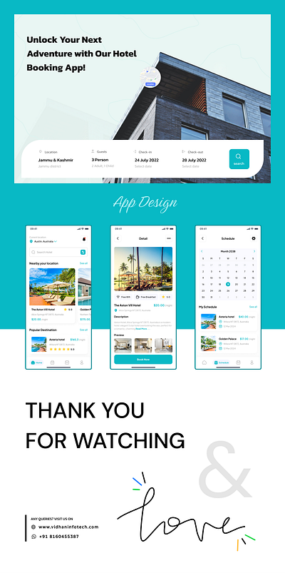Hotel Booking App 2024 concept design figma hotel hotelbooking mobileapp travel ui