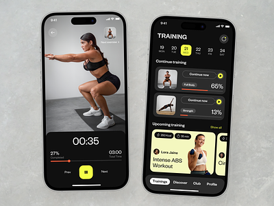 Fitness Mobile App Design app design mobile mobile app ui mobile design ui