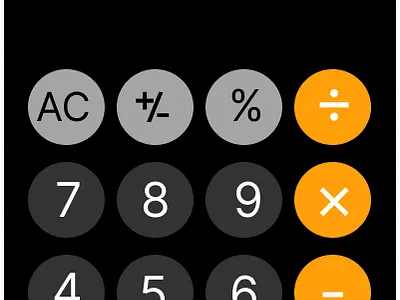 IPhone Calculator #dailyuichallenge 4