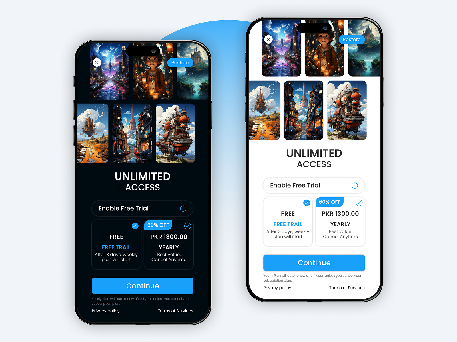 Premium - Subscription screen UI by Laiba Dawood on Dribbble