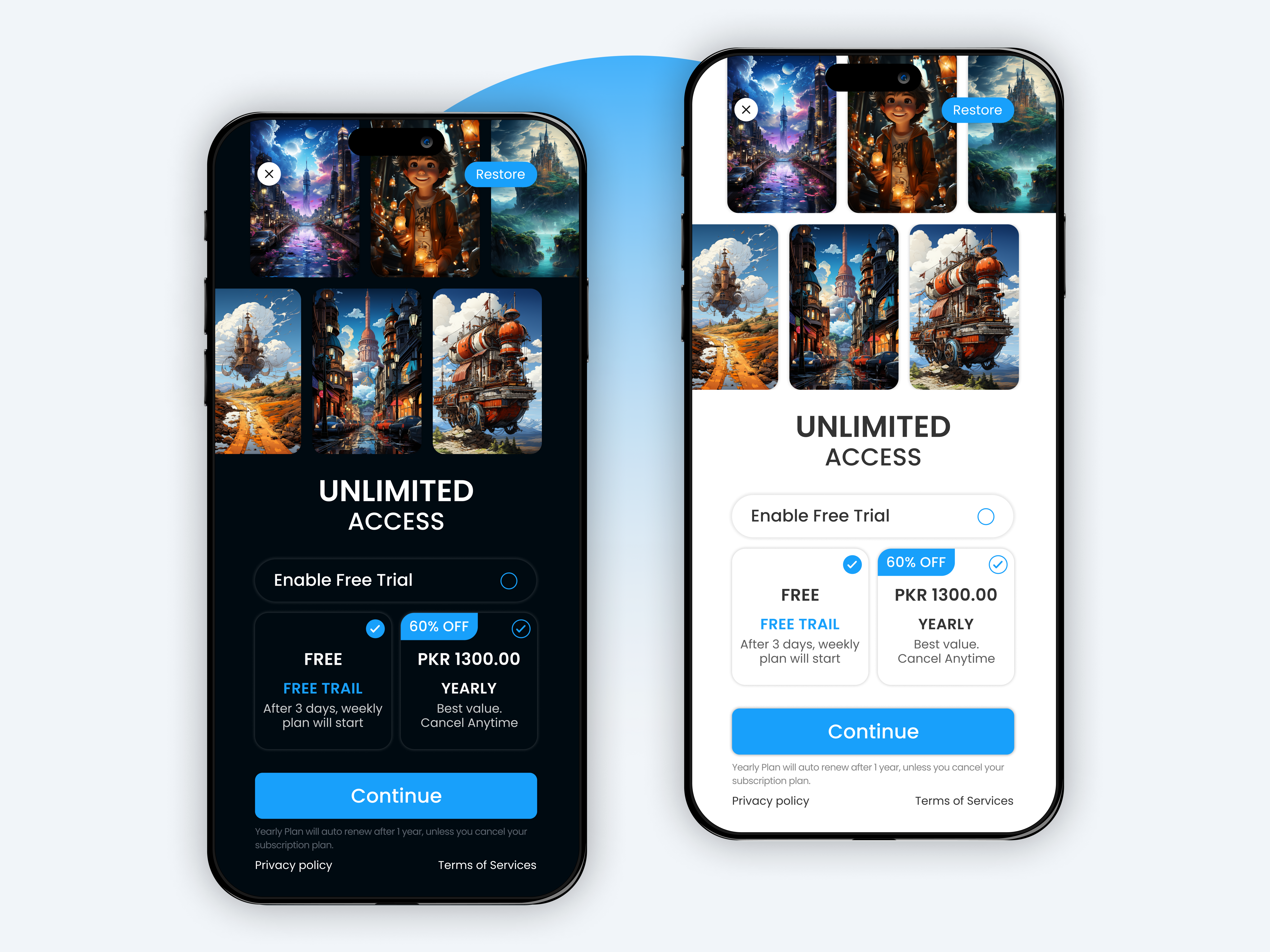 Example of Mobile App And Web UI UX Design