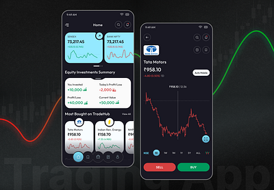 📈 Introducing TradeHub - Empowering Your Trading Experience📱 finanace financial fintech invesment design market stock stock market trading trading app trading design trading interface trading tool trading ui trding signal ui design uiux
