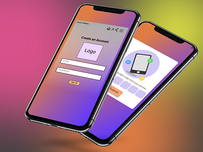 OTP System UI Design aesthetic authetication ui figma gradient illustration iphone layerblur mobile mobile ui otp simpleui uidesign uiux uxdesign