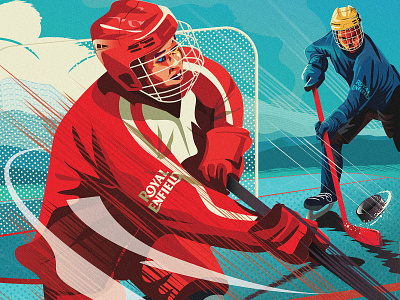 Ice Hockey Sports Illustration design graphic design illustration t shirt art vector
