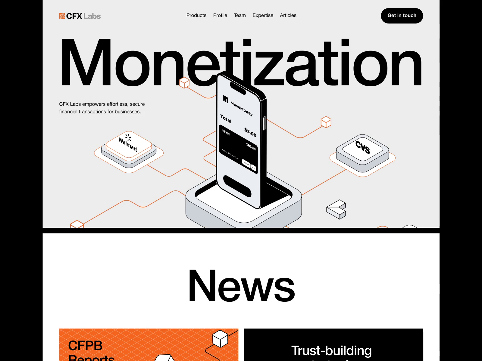 Example of Cfx Labs Web / Social / Animation