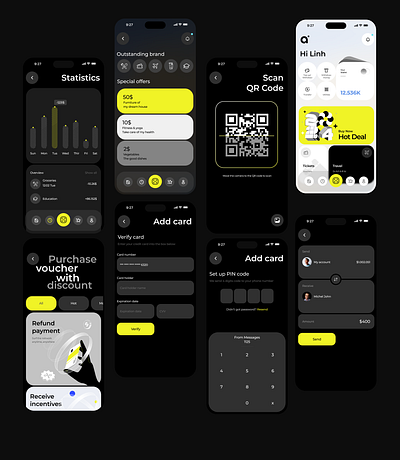 Apo_Wallet app illustration ui ux