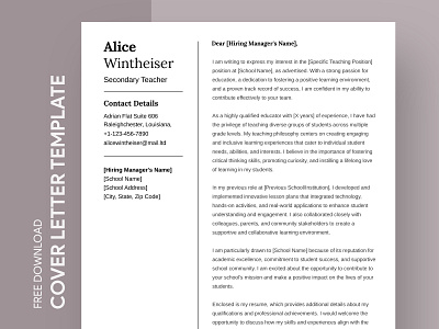 Teacher Cover Letter Free Google Docs Template cover cover letter covering covering letter docs free google docs templates free template free template google docs google google docs google docs template introduction letter motivation motivational template