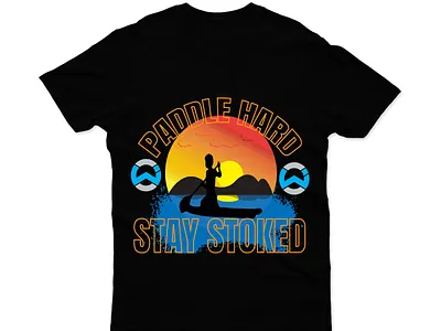 Paddle Boarding T-shirt branding clothing graphic design paddle boarding t shirt stylist t shirt t shirt typography t shirt ui vintage t shirt