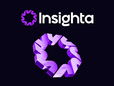Insighta abstract logo app logo branding logo startup logo