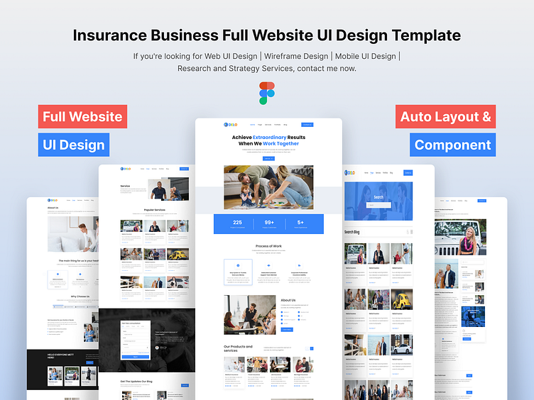 Insurance Landing Page Design by Habibur Rahman on Dribbble