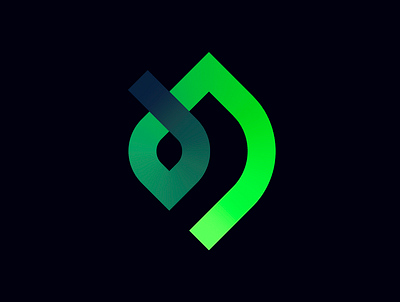 GreenGen abstract logo branding gradient logo logo startup logo