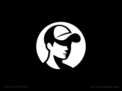 Cool Cap - logo design concept boy brand brand identity brand mark branding cap clever fashion icon logo logo design logo designer minimal modern negative space product smart trend unique visual identity