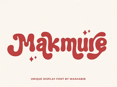 Makmure - Fonts alternate branding display font fancy font fonts food graphic design ligature logotype modern modern font movie packaging poster sans serif serif typeface