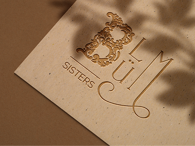 BlumSisters Logo and Website baroque branding design florist brand flowers graphic design logo logo presentation mockup rococo ui web design