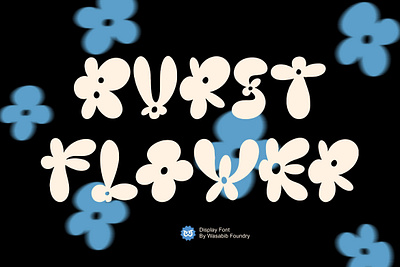 Burst Flower - Display Font alternate branding display display font fashion font fonts food graphicdesign ligature logotype magazine modern movie packaging poster typeface