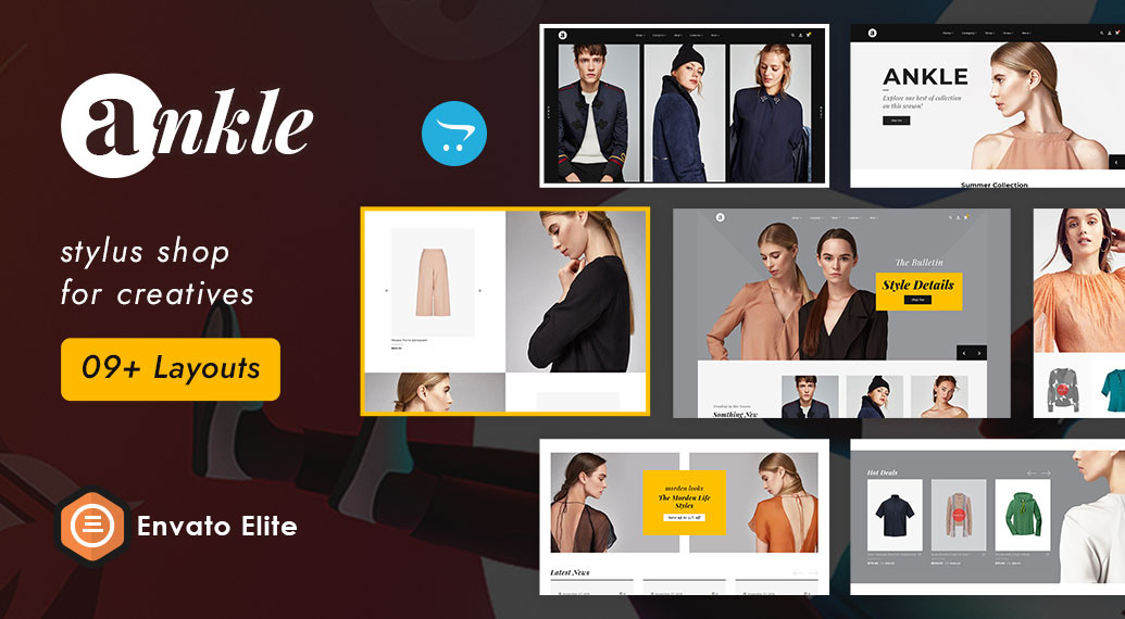 ankle - Modern eCommerce Theme For Fashion Boutique & Lifestyle fashion opencart prestashop shopify woocommerce wordpress