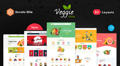 Veggie - eCommerce Multi-Purpose Theme for Organics, Fruits foodie opencart prestashop shopify veggie woocommerce wordpress