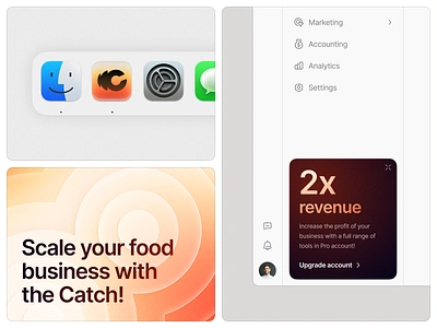 restaurant management software: app design, visual identity app app design fintech food management management restaurant management saas service ui ui design ux ux design