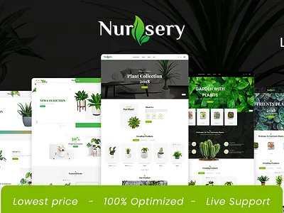 Nursery Plant - eCommerce Theme For Nursery Planting-Home Decor gardning nursery opencart plant prestashop shopify woocommerce wordpress