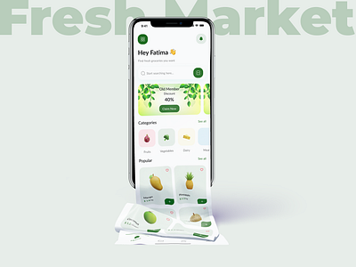eCommerce Grocery App Design app design branding ecommerce app fruit app grocery app mobile app ui uiux