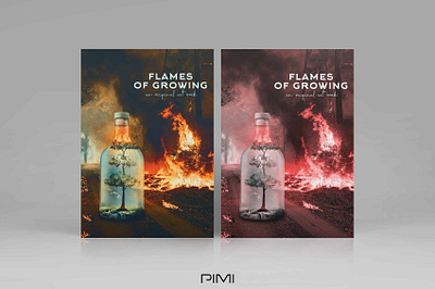 Poster Template adobe art design designer flame flames flames of growing forrest graphic design mockup pimi poster template