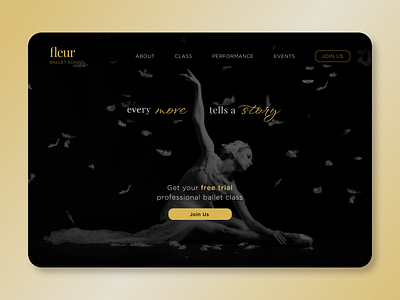 Ballet Website Sign Up Concept Design ballet daily ui graphic design login page register page sign up ui ux web design website website design