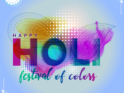 Happy Holi! design graphic design happyholi holi holi2024 illustration postdesign socialmediapost