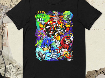 Robotnik VS Sonic t-shirt