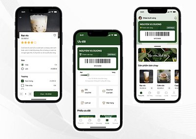 Gemini Coffee App - UI Design App branding ui