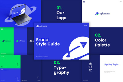 Travel Brand Style Guide 3d adventure brand guidelines brand identity brand style guide branding graphic design illustration logo logo design modern logo trip ui