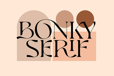 Bonky Serif Font beauty font bonky serif font branding design christmas dean nugraha designer font bundle display display font logo font logotype logotype design modern vintage font sansakerta serif typeface